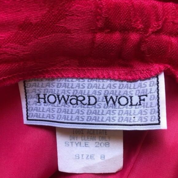 Vintage 1960’s Timeless by Howard Wolf Pink Red Two Piece Jacket Skirt Suit Sz 8 - Picture 13 of 14